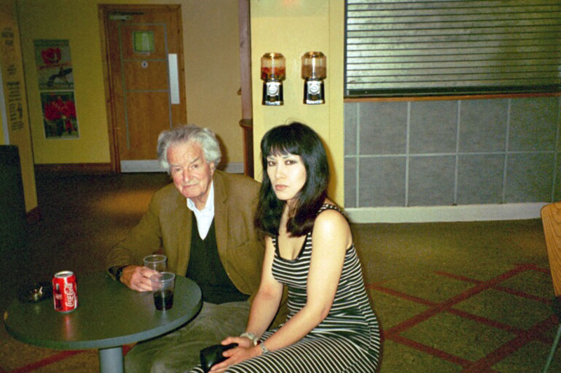 Anna Chen looking after Christopher Hill following his event at ULU, Marxism.