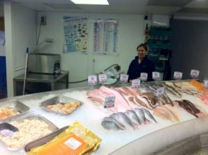 Stevens fishmongers, sadly now gone from Back Road East Photo Denise Ingamells