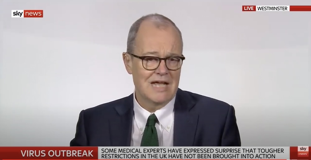 Sir Patrick Vallance urges Covid "herd immunity" on Sky News, March 2020 