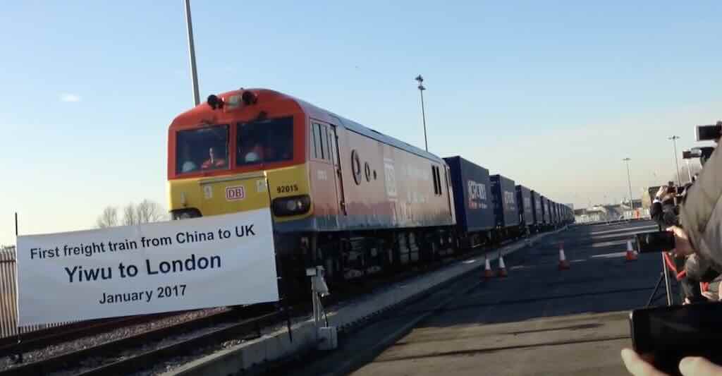 BRICS First China freight train to Barking UK, 2017