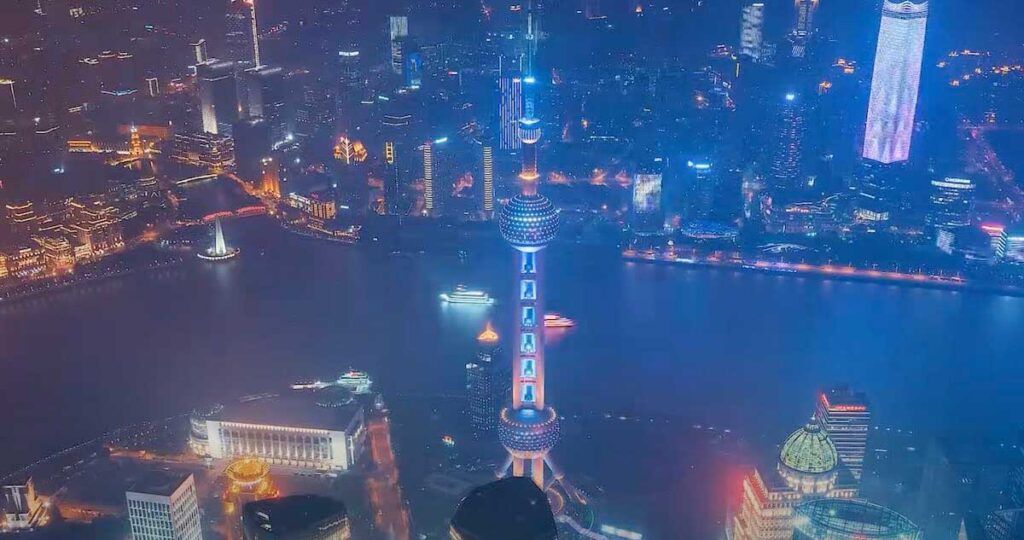 China's Shanghai skyline