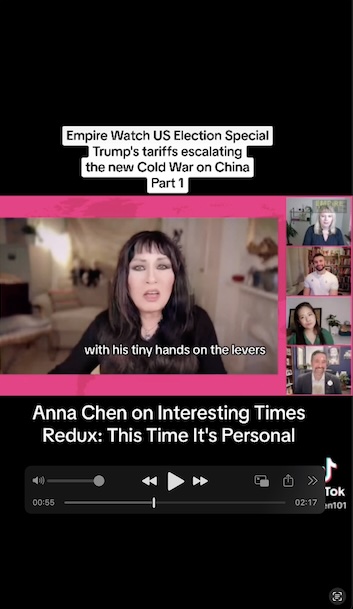 Anna Chen TikTok Trump new Cold War on China Part 1